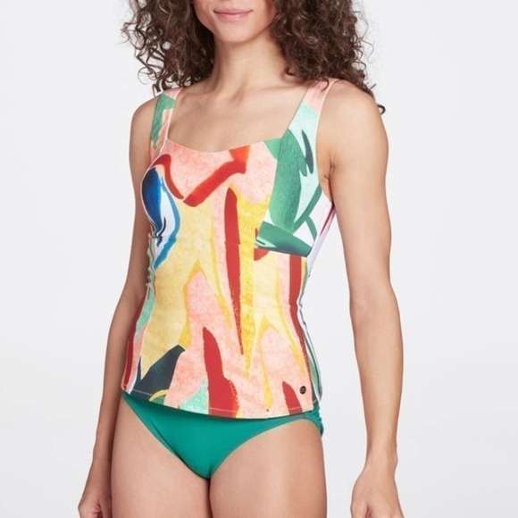 Calia Power Sculpt Tankini Floral Size Medium NWT - Picture 2 of 7